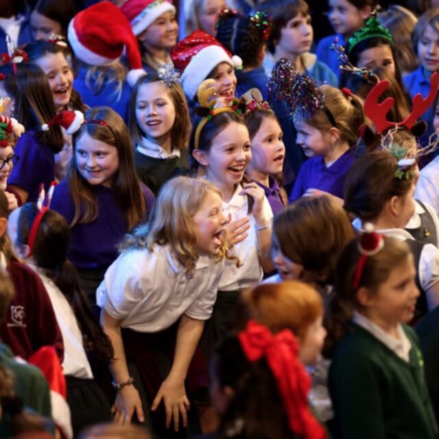 Children's choir singing Christmas Magic