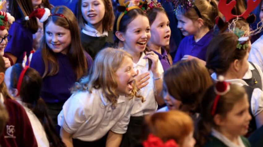 Children's choir singing Christmas Magic